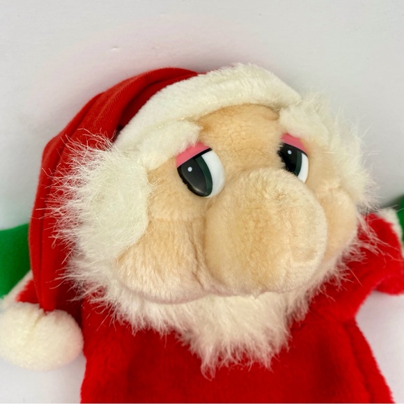 Vintage Santa Claus Hand Puppet  12" Christmas Plush Child's Toy Pretend Play - Picture 2 of 7